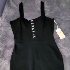 Black Heart cut Pencil Dress